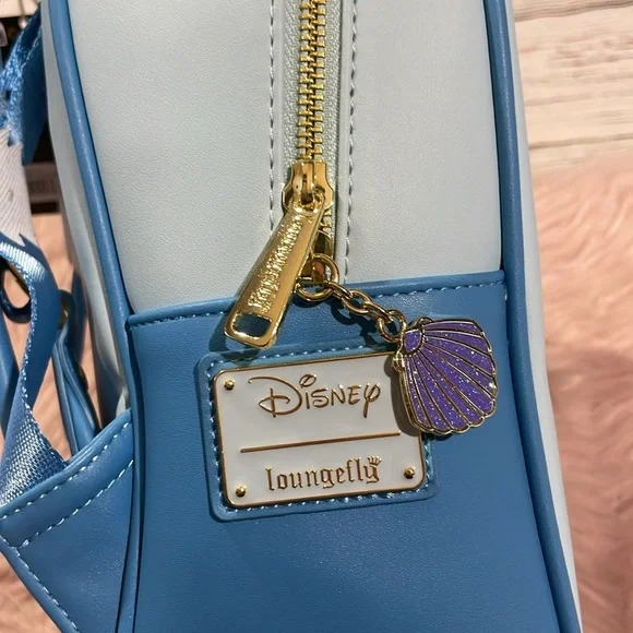NWT Loungefly Little Mermaid Disney Stained Glass Mini Backpack - Picture 12 of 12